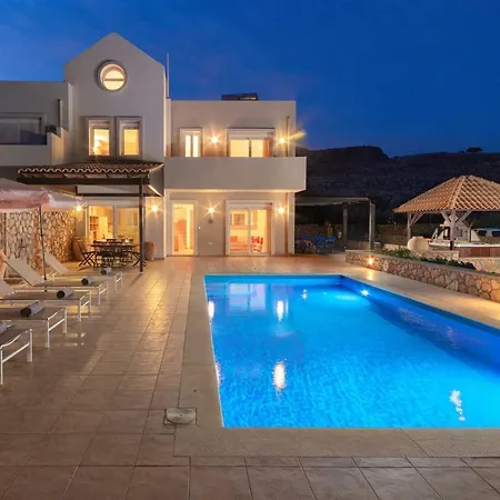Amara With Private Pool And Hot Tub Villa Líndos
